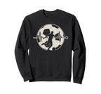 Heartbeat Football Soccer Player Sweatshirt - Minimalist Print Unisex