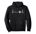 Heartbeat Mexico Flag Soccer Fan Hoodie - Casual Everyday Wear for Adults