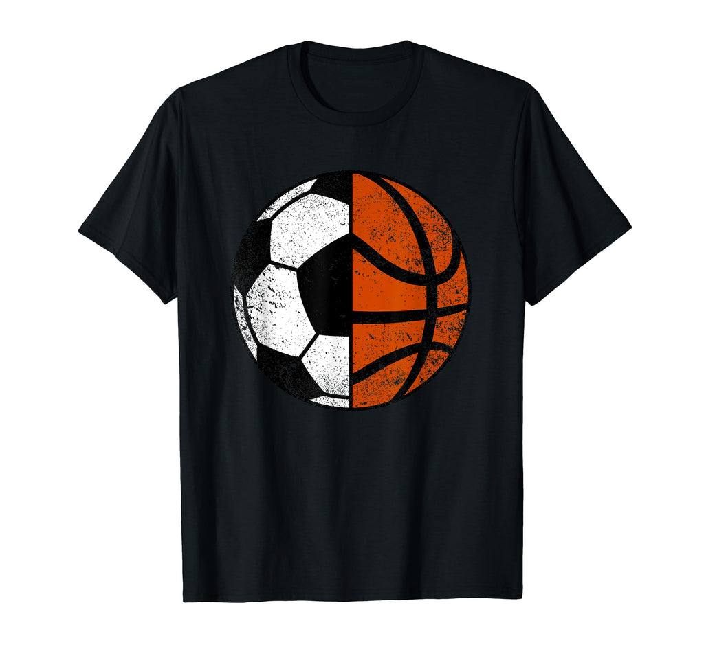 Soccer Basketball Player Funny Soccer T-Shirt - Minimalist Print Men Women