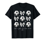 Soccer Players Just Who Loves Soccer T-Shirt - Minimalist Print for Adults