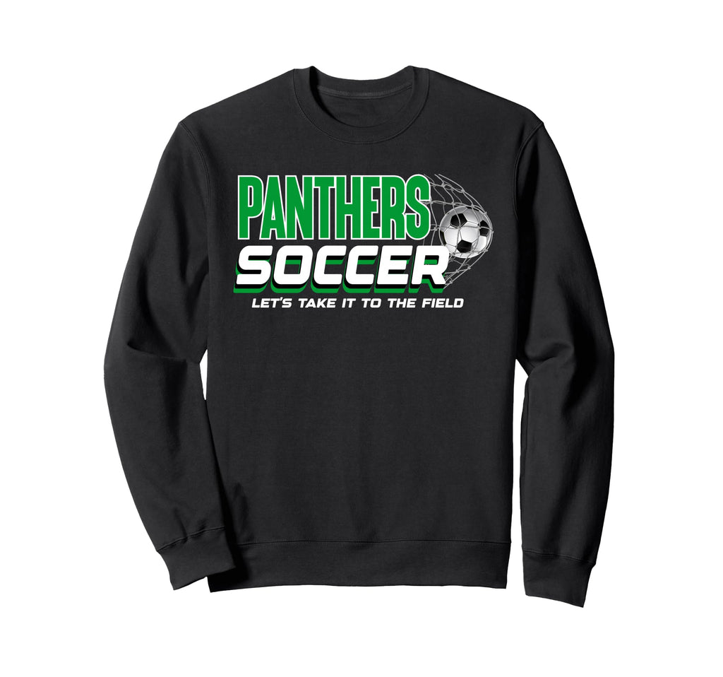 Green Panthers Soccer Mom Game Day Sweatshirt - Minimalist Print Men Women
