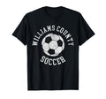 Williams County Soccer Distressed 90S T-Shirt - Minimalist Print Men Women