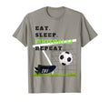 Eat Sleep Football Repeat Footballer T-Shirt - Streetwear Style Men Women