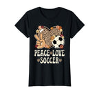 Peace Love Soccer Lover Outfit T-Shirt - Streetwear Style for Adults