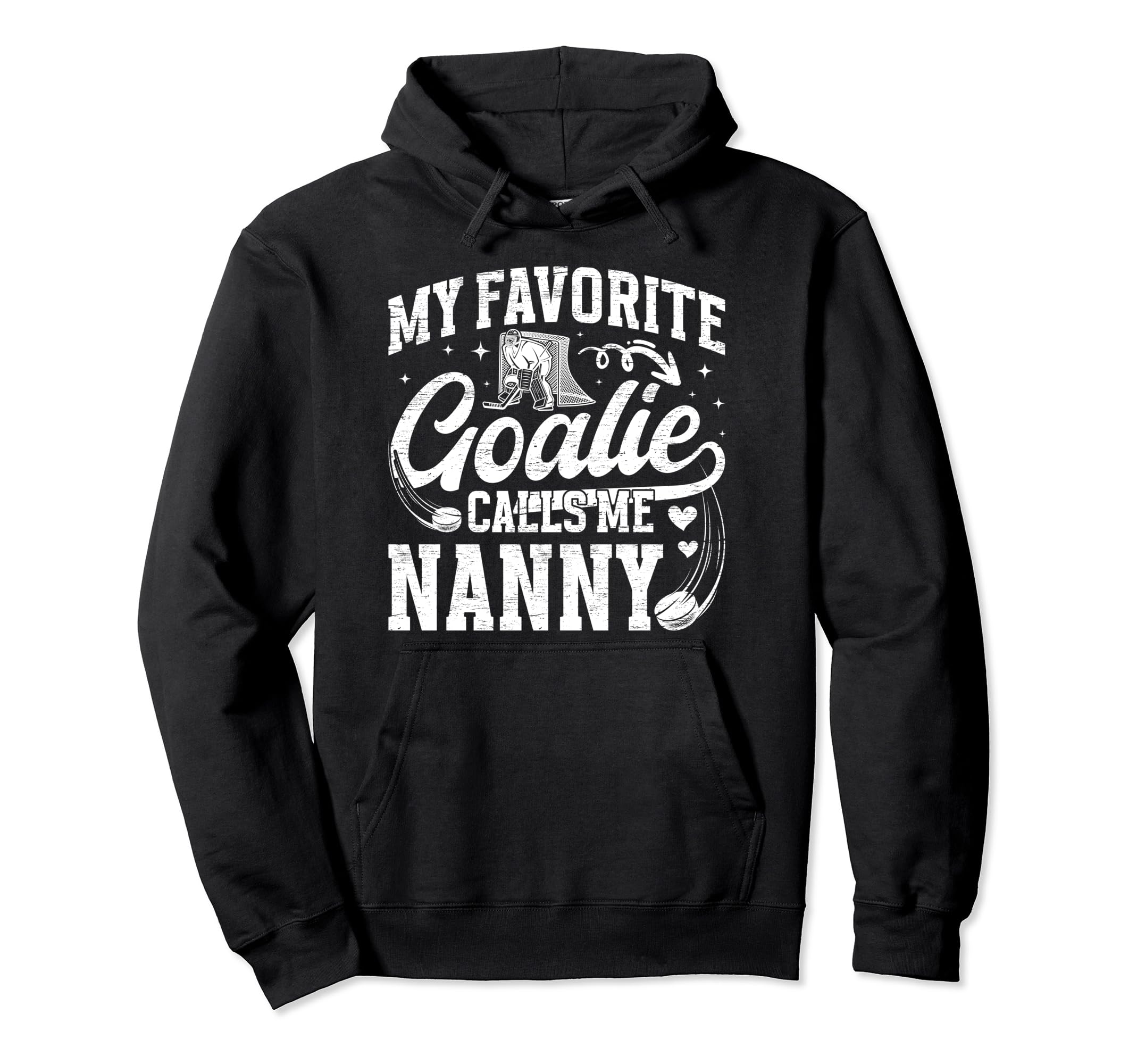 Favorite Ice Hockey Goalie Nanny Ice Hockey Hoodie - Unique Graphic Unisex