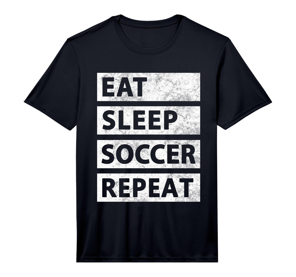 Soccer Player Eat Sleep Soccer T-Shirt - Fun Novelty Design Men Women
