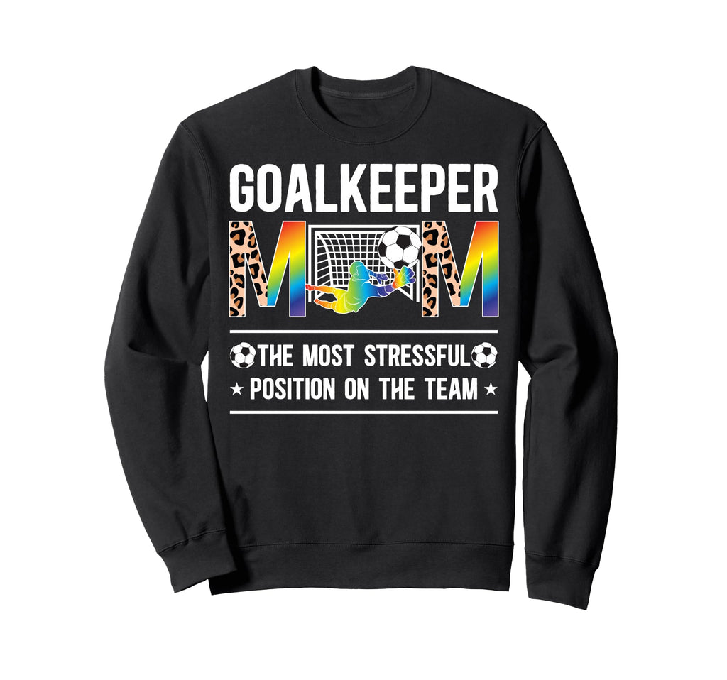 Soccer Goalkeeper Mom Leopard Mother Sweatshirt - Graphic Print Men Women