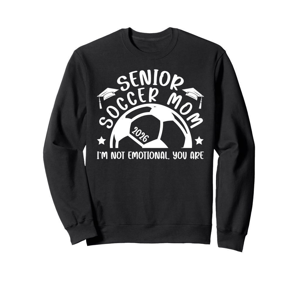 Funny Soccer Senior Mom 2026 Sweatshirt - Minimalist Print for Adults