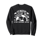 Funny Soccer Senior Mom 2026 Sweatshirt - Minimalist Print for Adults