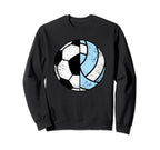 Soccer Volleyball Player Funny Sweatshirt - Unique Graphic for Adults