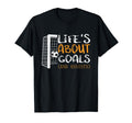 Lifes About Goals And Assists Funny Soccer T-Shirt - Unique Graphic Unisex