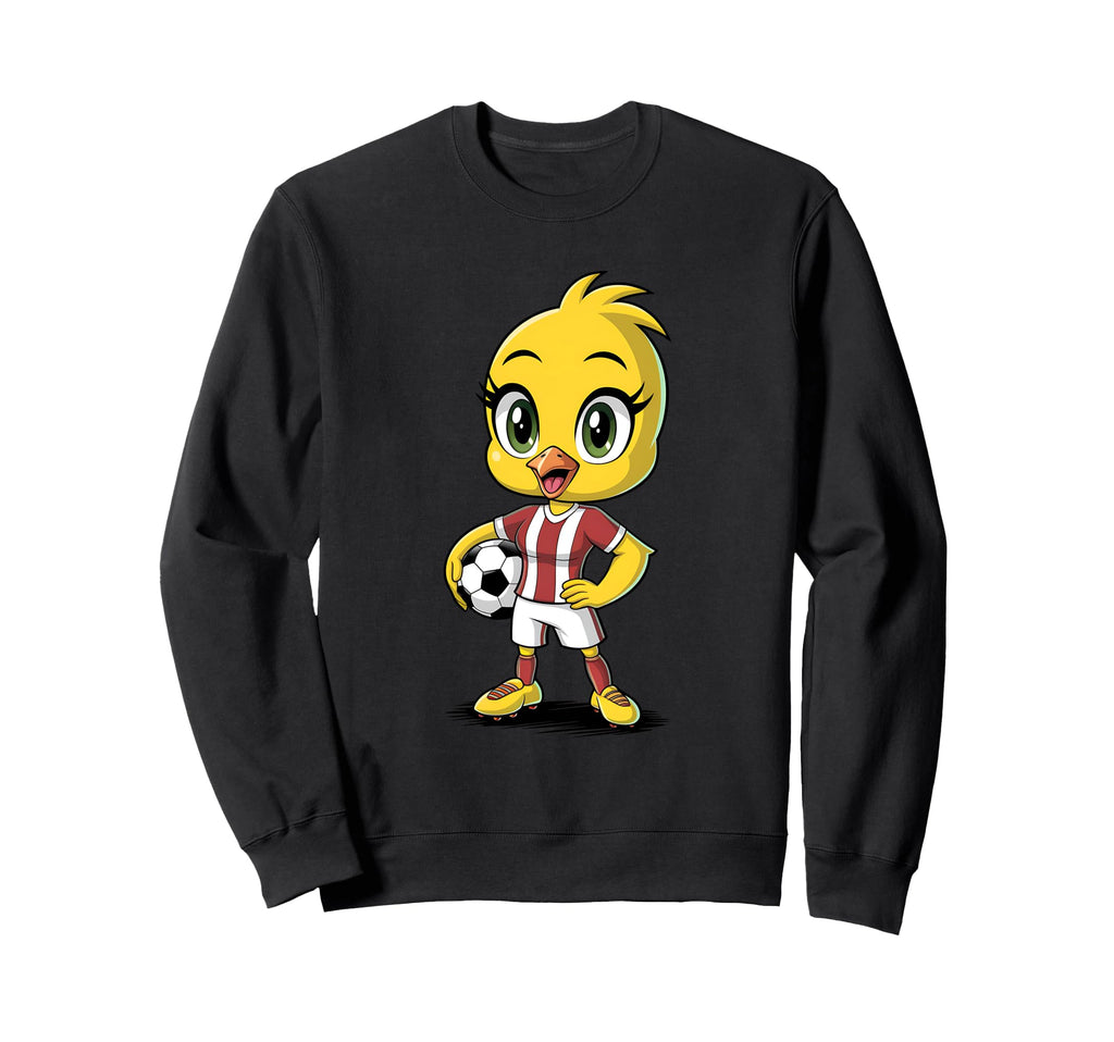 Soccer Chick Soccer Player Sweatshirt - Casual Everyday Wear Men Women