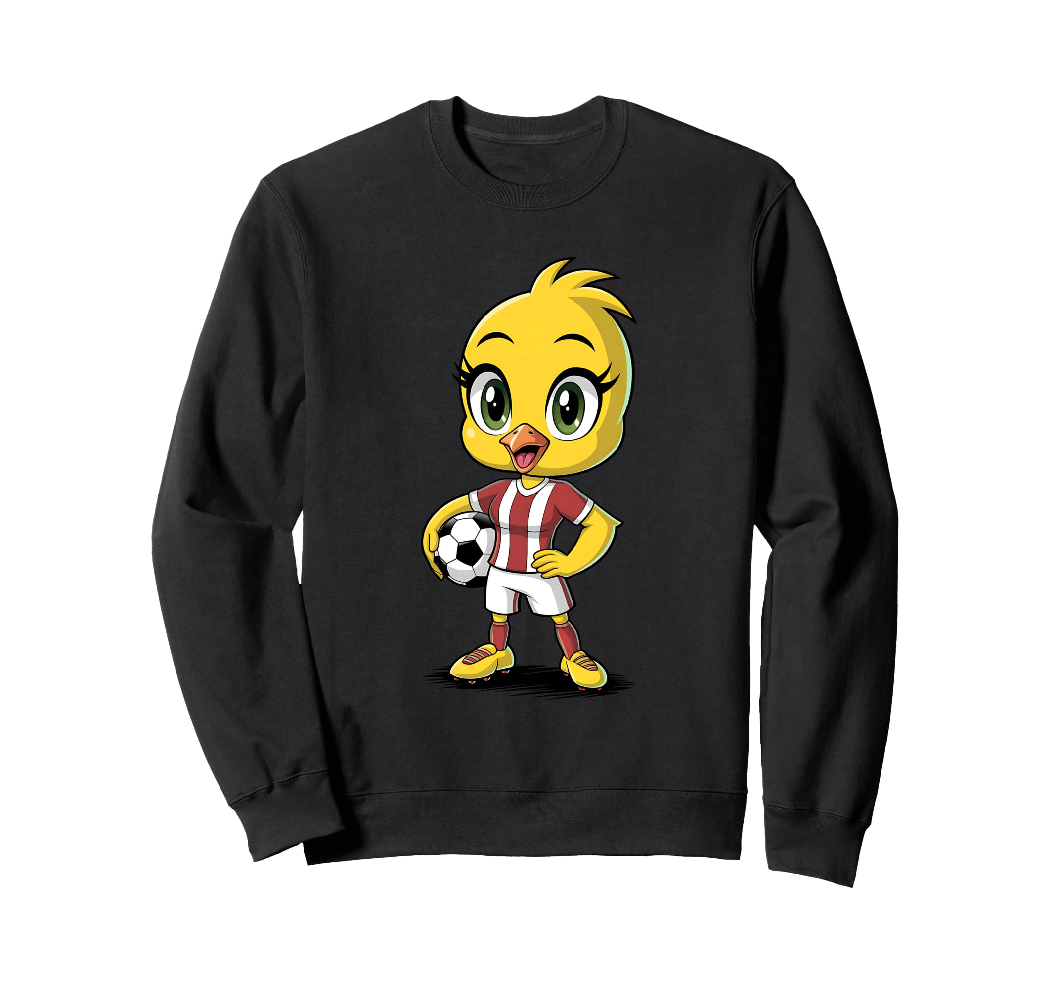 Soccer Chick Soccer Player Sweatshirt - Casual Everyday Wear Men Women