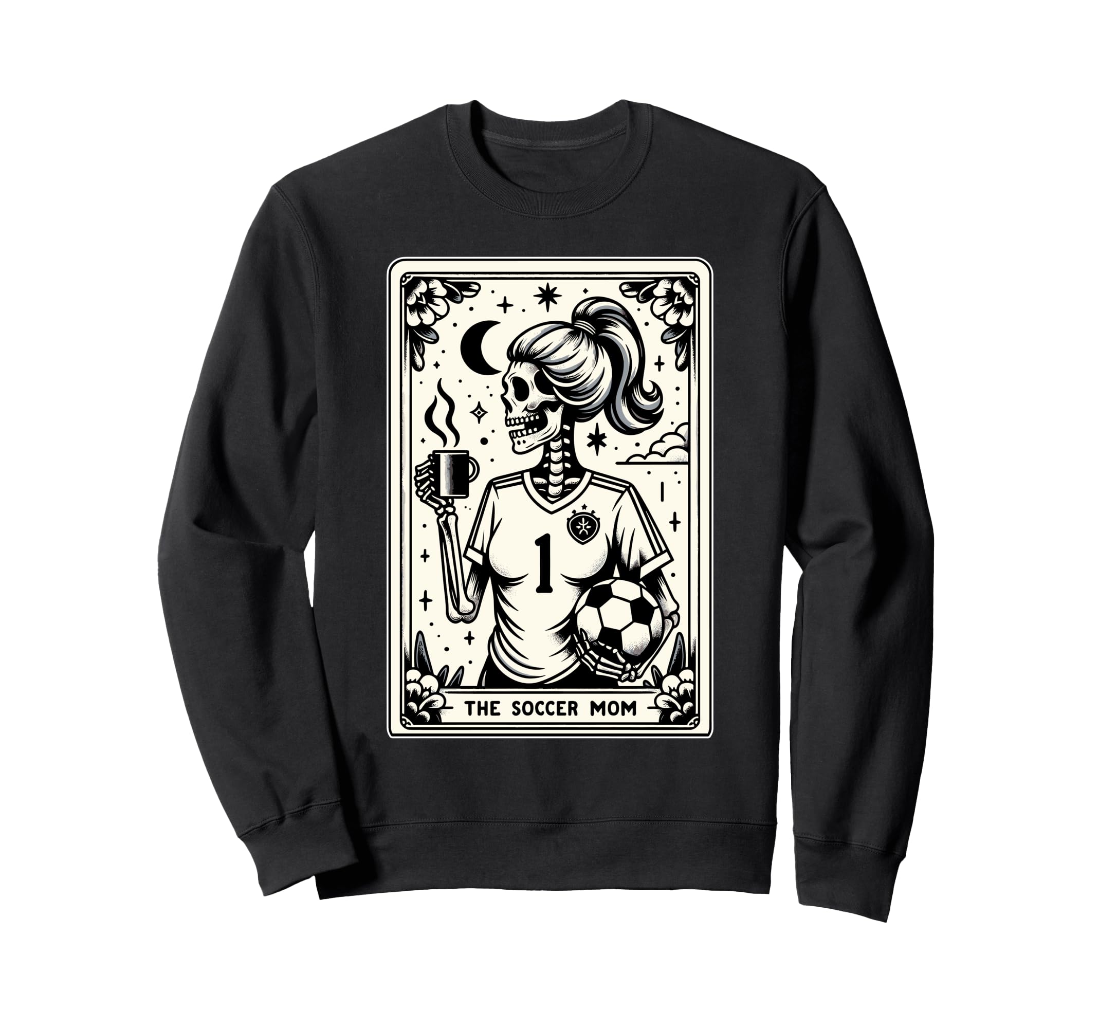 Tarot Card Soccer Mum Soccer Mom Sweatshirt - Aesthetic Graphic Men Women