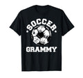 Soccer Grammy Soccer Ball Distressed T-Shirt - Novelty Apparel for Adults