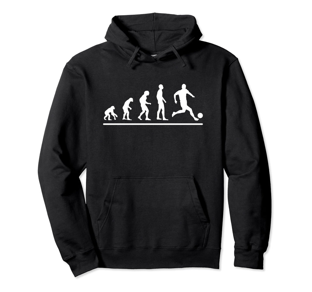 Soccer Player Evolution Funny Soccer Hoodie - Minimalist Print Unisex