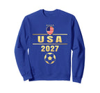 American Flag Soccer Team Soccer Sweatshirt - Novelty Apparel Men Women