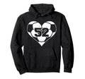 Soccer Heart Number 52 Jersey Sports Fan Hoodie - Graphic Print Unisex