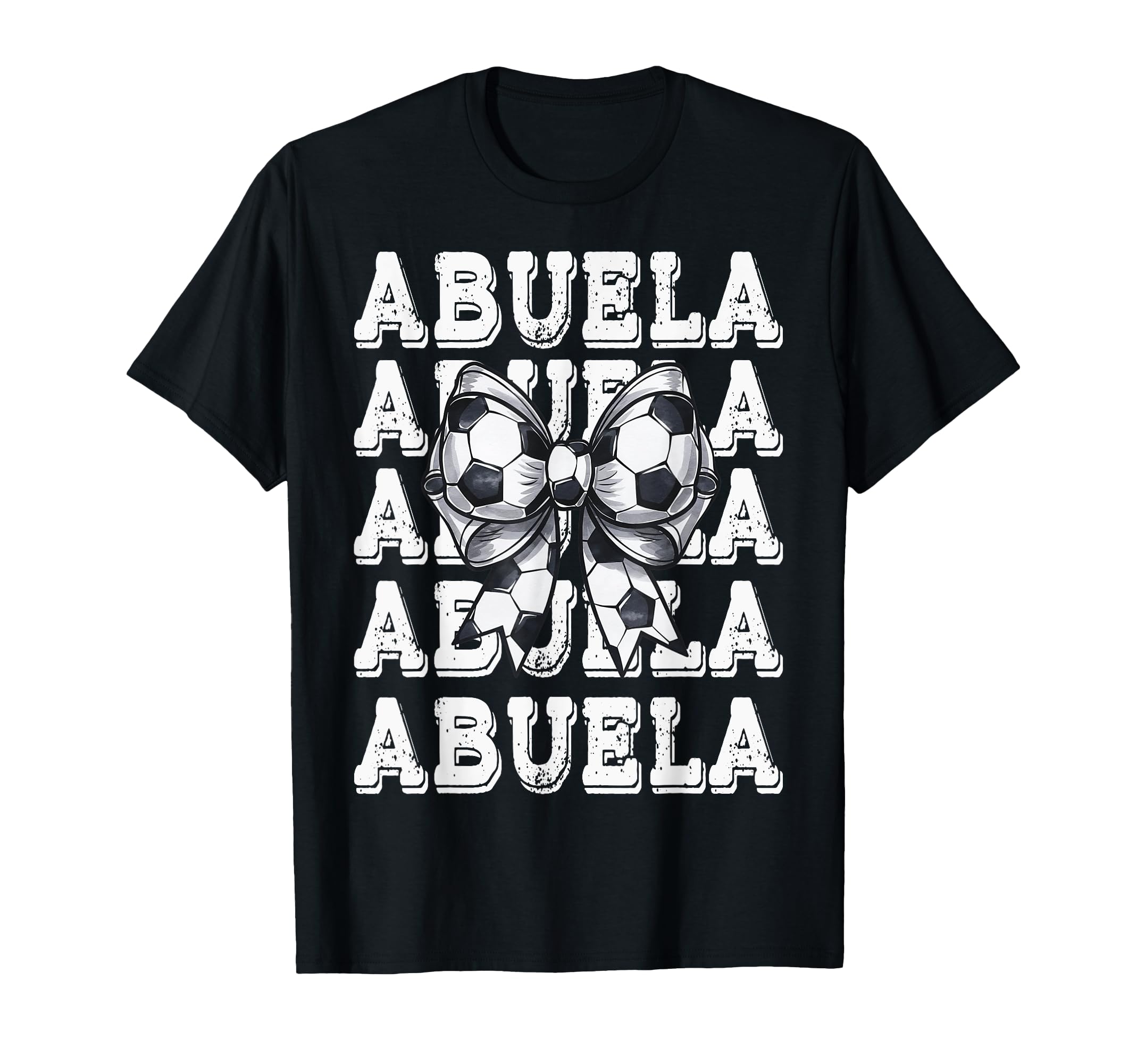 Coquette Soccer Abuela Matching Family Bow T-Shirt - Graphic Print Unisex