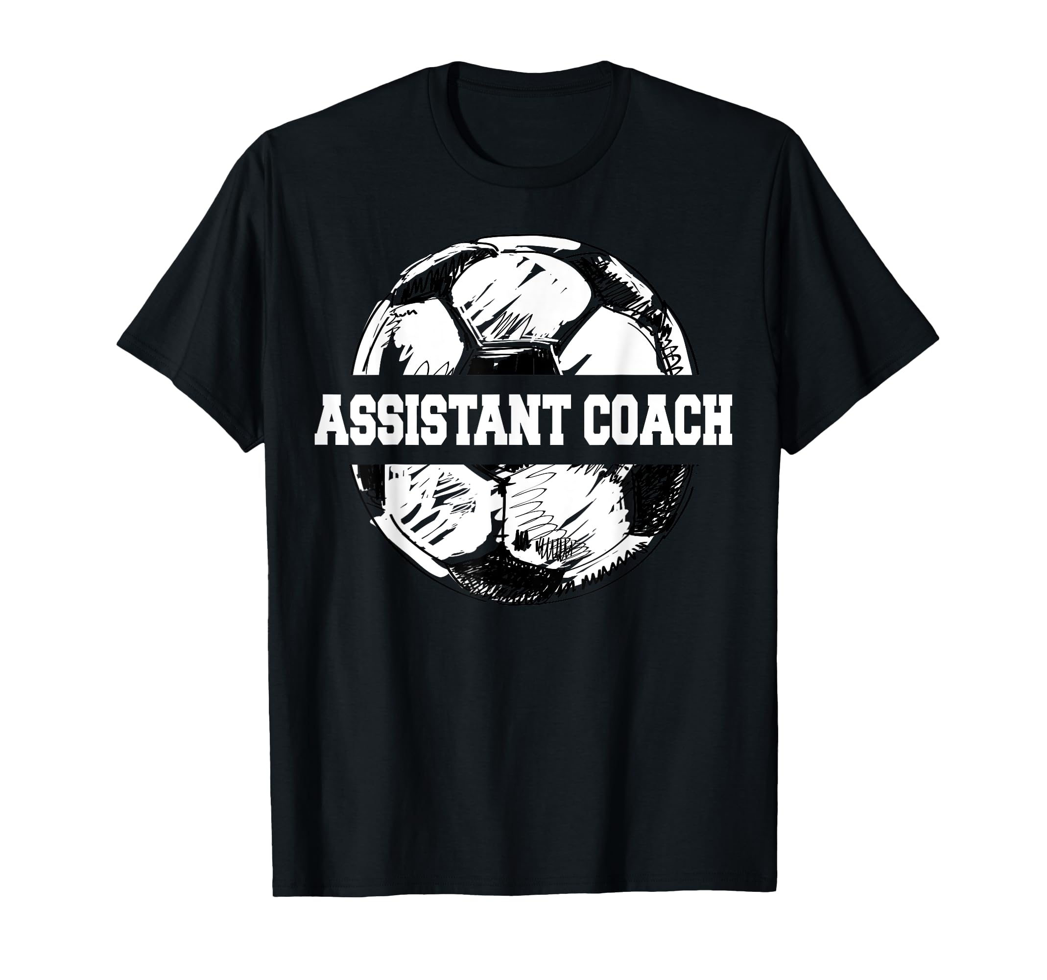 Soccer Assistant Coach Soccer Ball T-Shirt - Unique Graphic Men Women