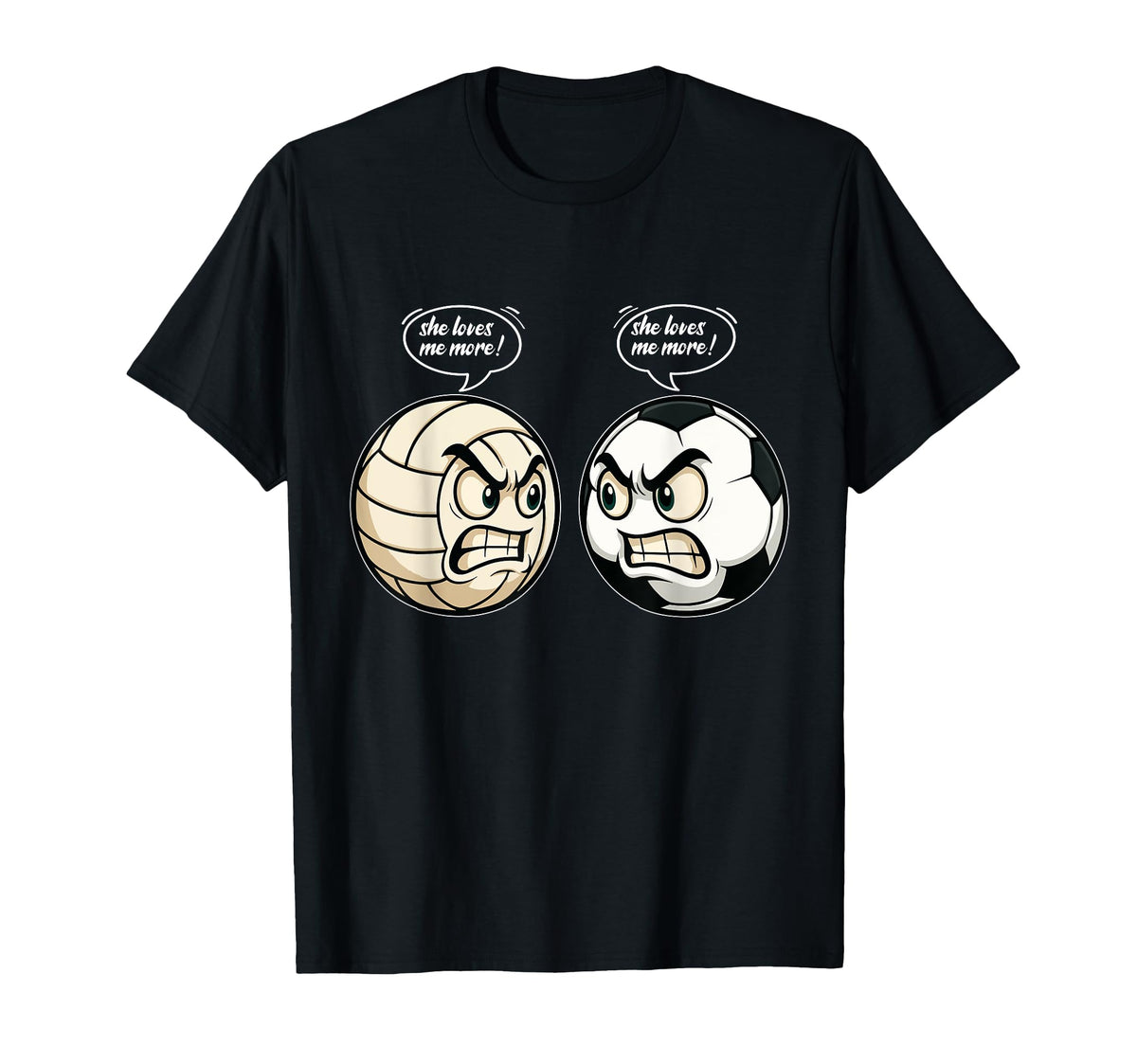 Soccer Volleyball Daughter She Love Me T-Shirt - Aesthetic Graphic Unisex
