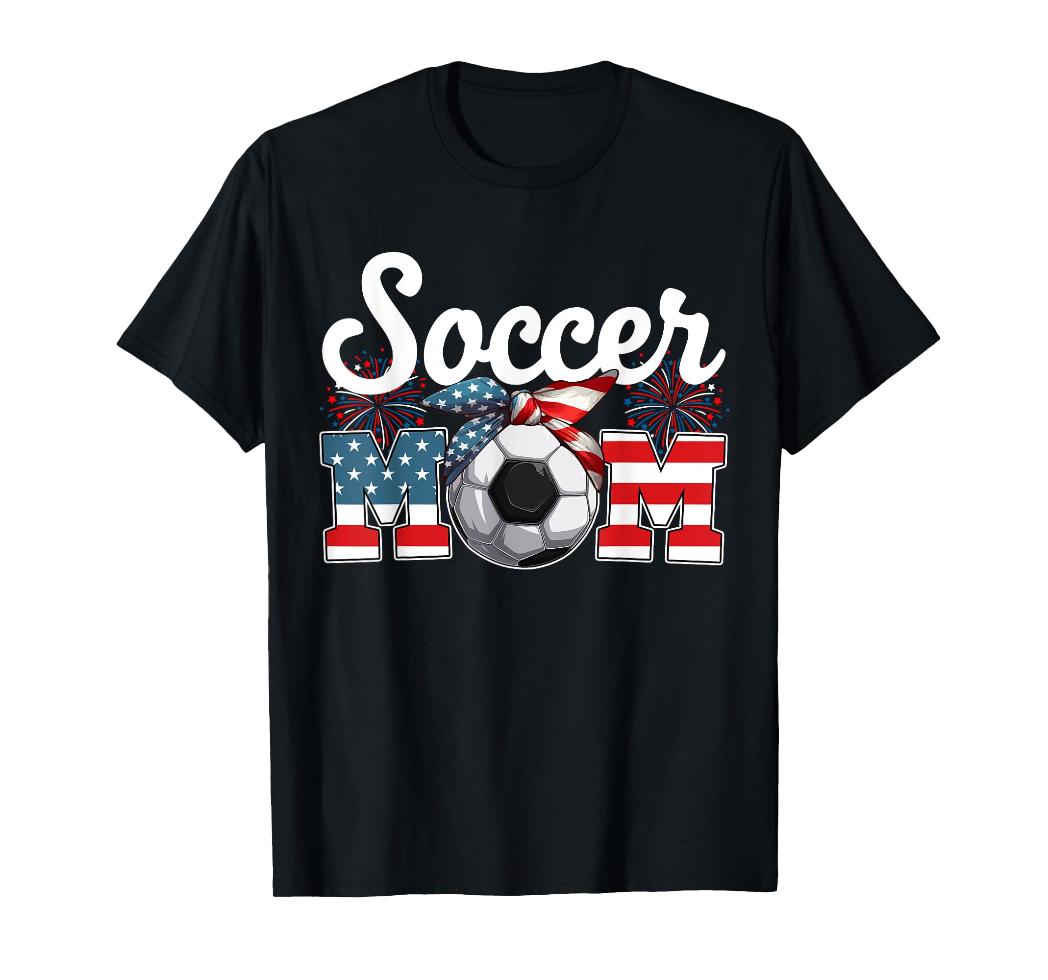 Soccer Mom 4Th July Costume Player Matching T-Shirt - Graphic Print Unisex