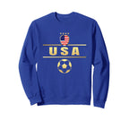 American Flag Soccer Soccer Sweatshirt - Novelty Apparel for Adults