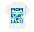 Mom Birthday Soccer Theme Matching T-Shirt - Custom Art Print Men Women