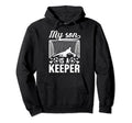 My Son Is Soccer Keeper Mom Soccer Hoodie - Minimalist Print Men Women