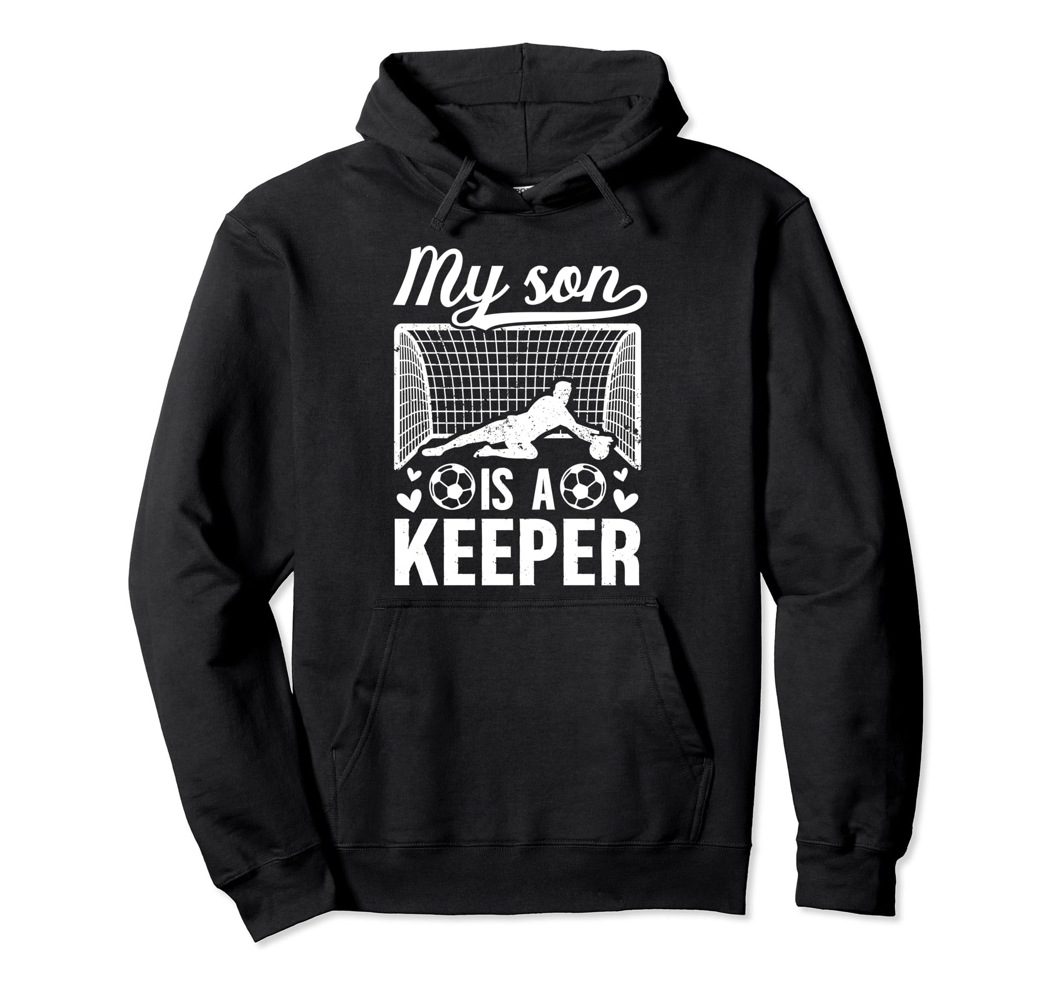 My Son Is Soccer Keeper Mom Soccer Hoodie - Minimalist Print Men Women