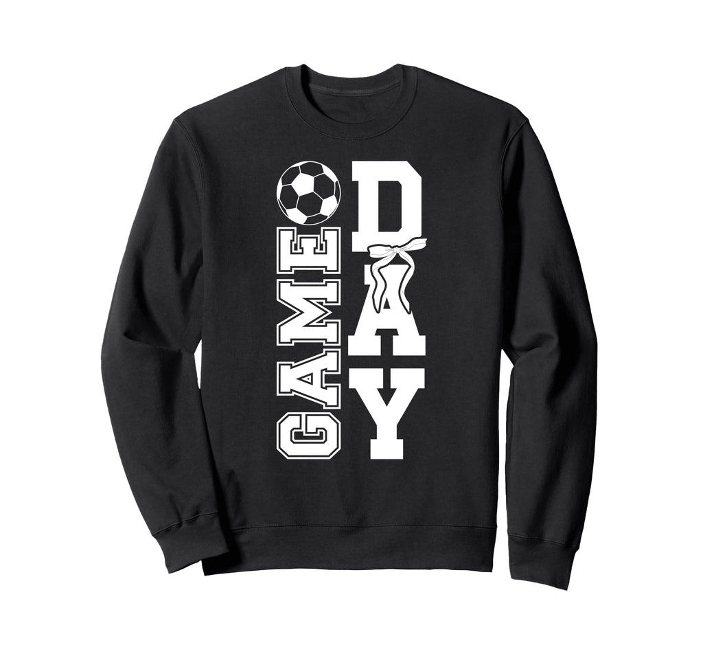 Soccer Game Day Bow Game Day Sweatshirt - Streetwear Style for Adults