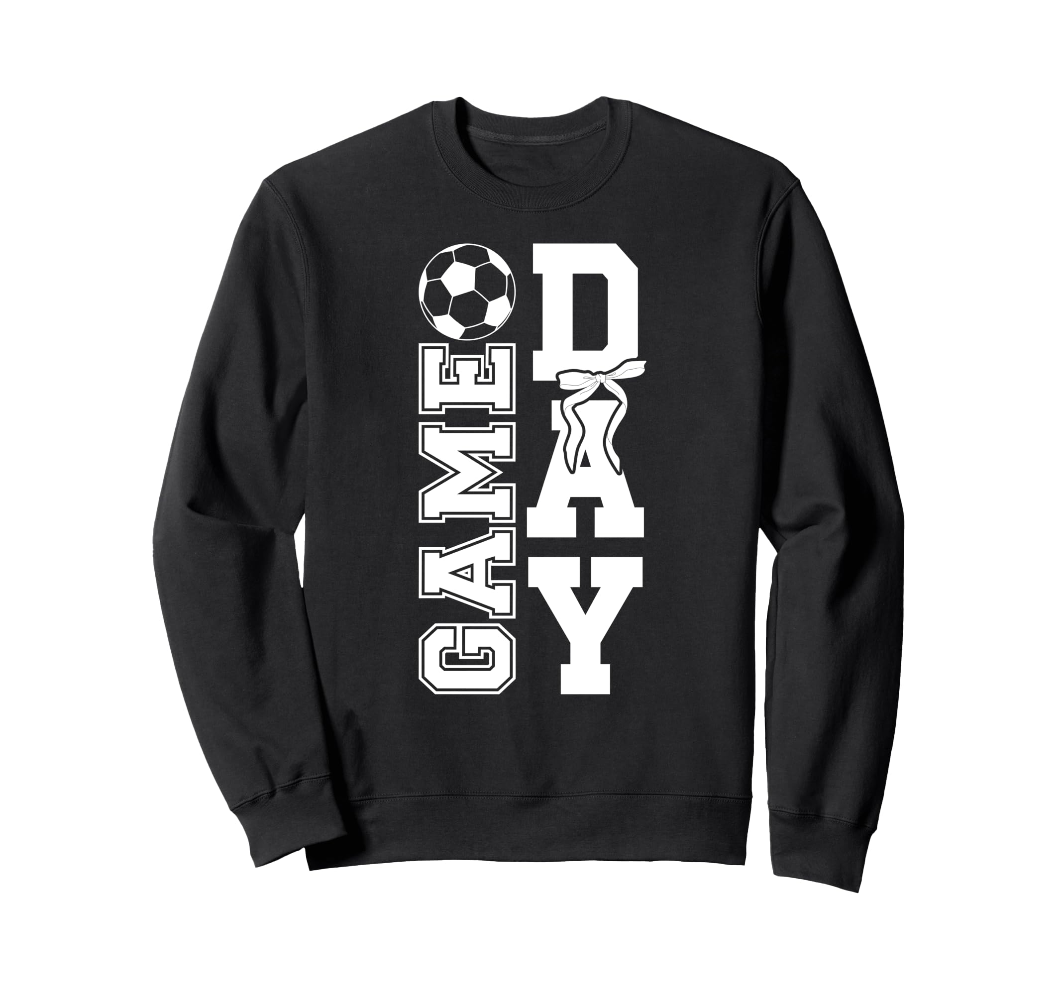Soccer Game Day Bow Game Day Sweatshirt - Streetwear Style for Adults