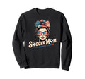 Patriotic Soccer Mom American Flag Sweatshirt - Graphic Print Men Women