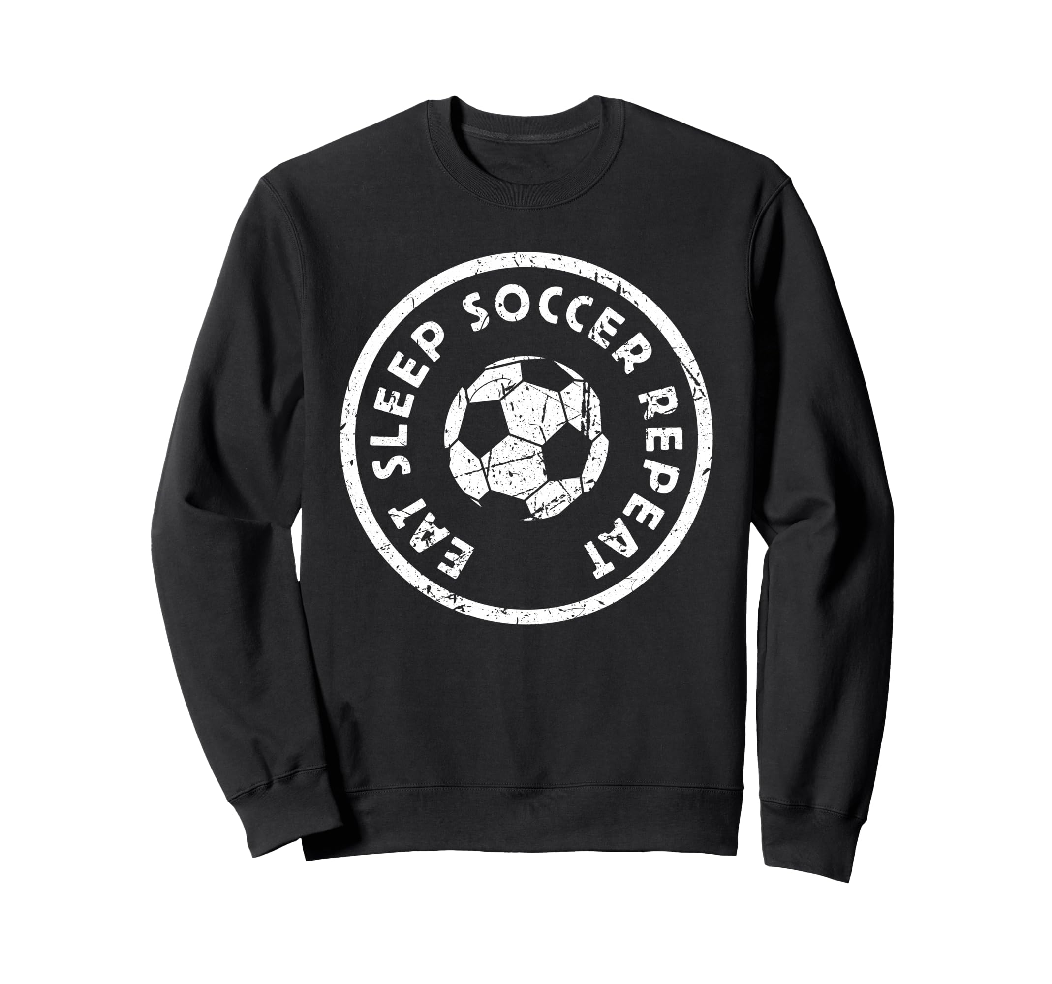 Eat Sleep Soccer Repeat Player Sweatshirt - Custom Art Print Men Women