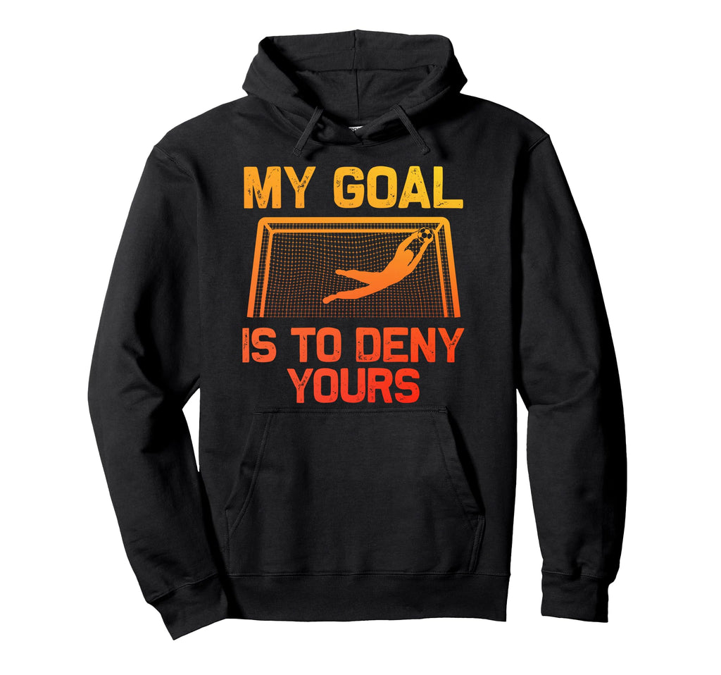 Soccer Goalie Art Gag Soccer Player Hoodie - Minimalist Print Unisex