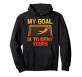 Soccer Goalie Art Gag Soccer Player Hoodie - Minimalist Print Unisex