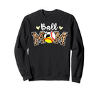 Ball Mom Leopard Baseball Sweatshirt - Aesthetic Graphic Men Women