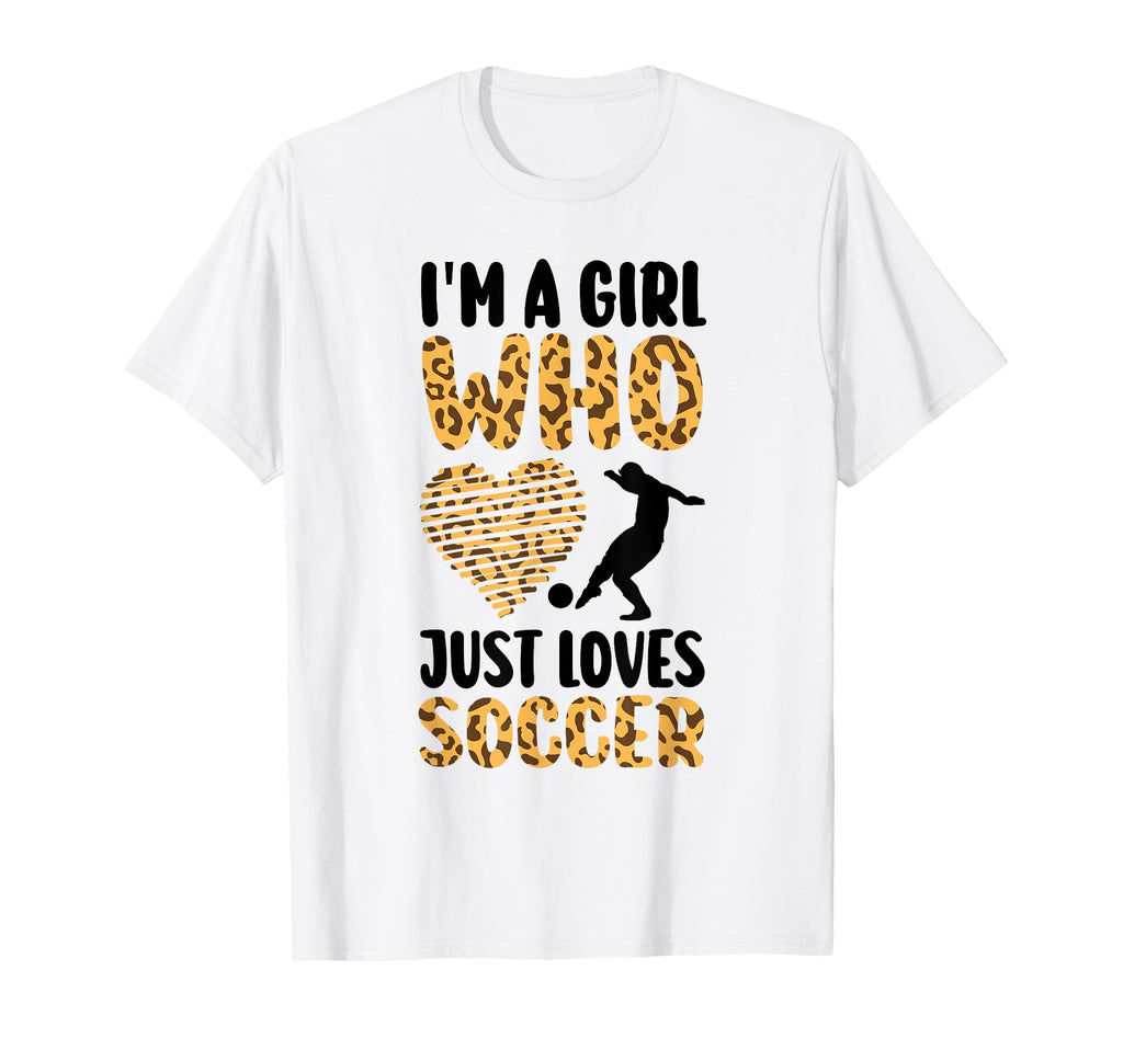 Im Who Just Loves Soccer Soccer T-Shirt - Minimalist Print Unisex