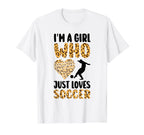 Im Who Just Loves Soccer Soccer T-Shirt - Minimalist Print Unisex