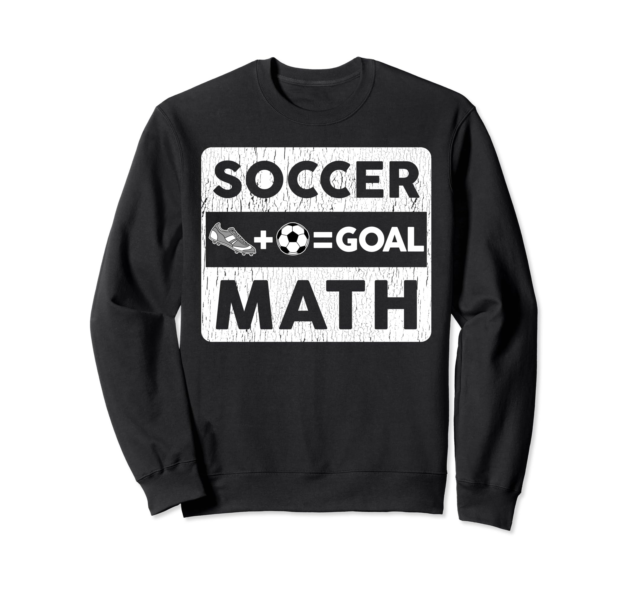 Funny Soccer Player Math Goal Sweatshirt - Novelty Apparel for Adults