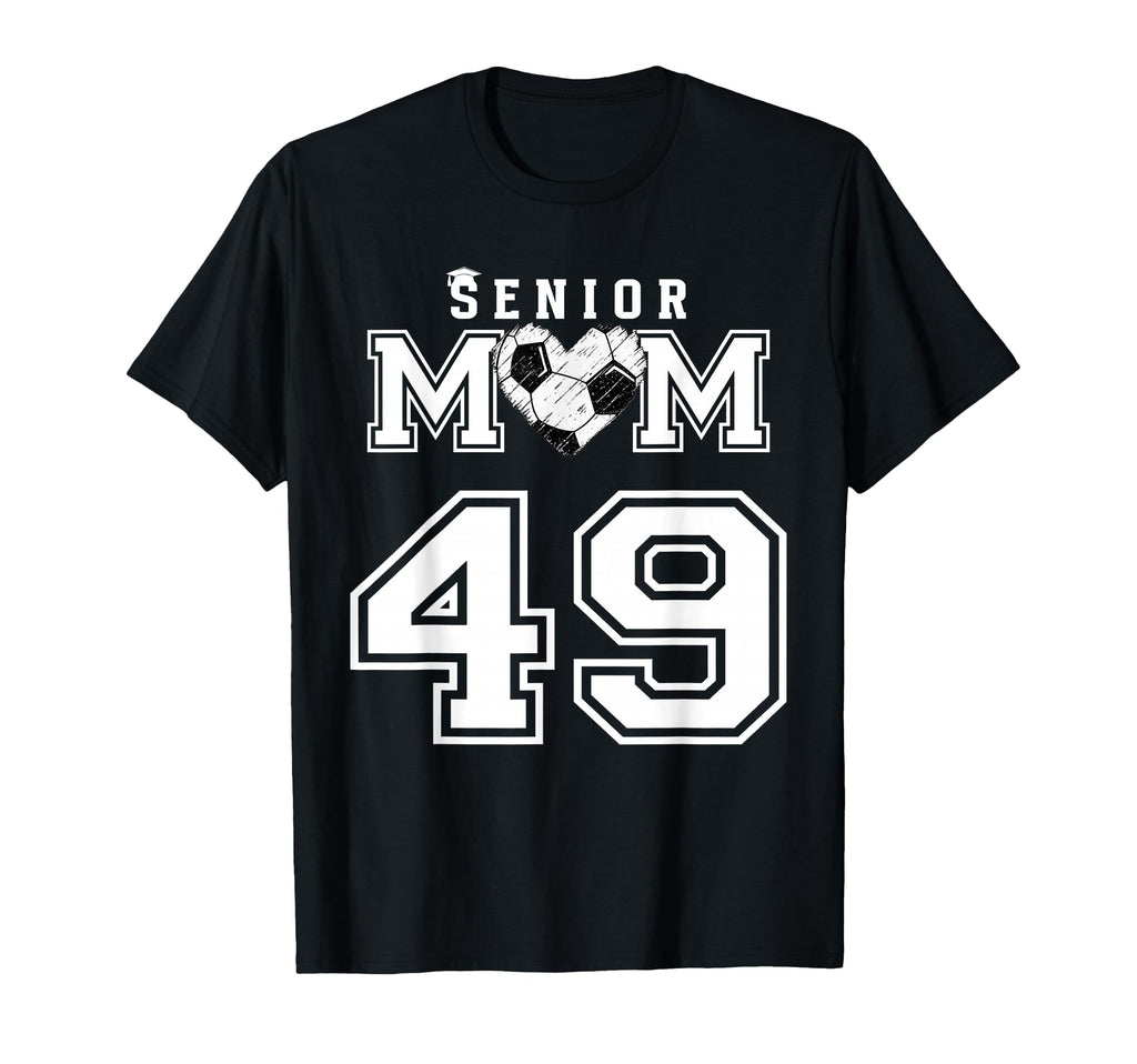 Proud Senior Soccer Mom Custom Jersey T-Shirt - Unique Graphic for Adults