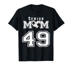 Proud Senior Soccer Mom Custom Jersey T-Shirt - Unique Graphic for Adults