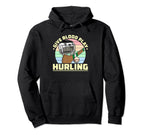 Hurling Helmet Athletic Goalkeeper Camogie Hoodie - Unique Graphic Unisex