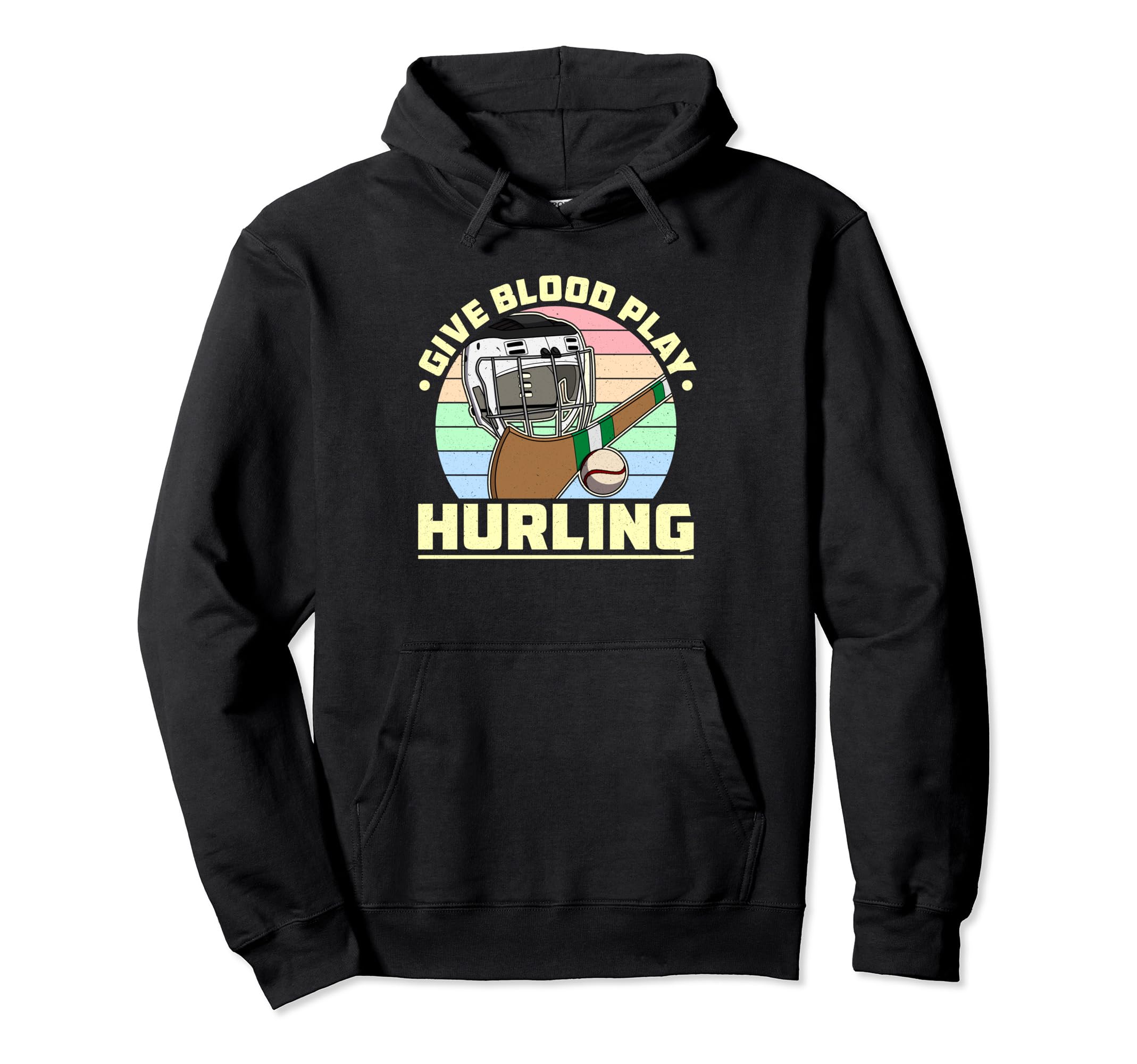 Hurling Helmet Athletic Goalkeeper Camogie Hoodie - Unique Graphic Unisex