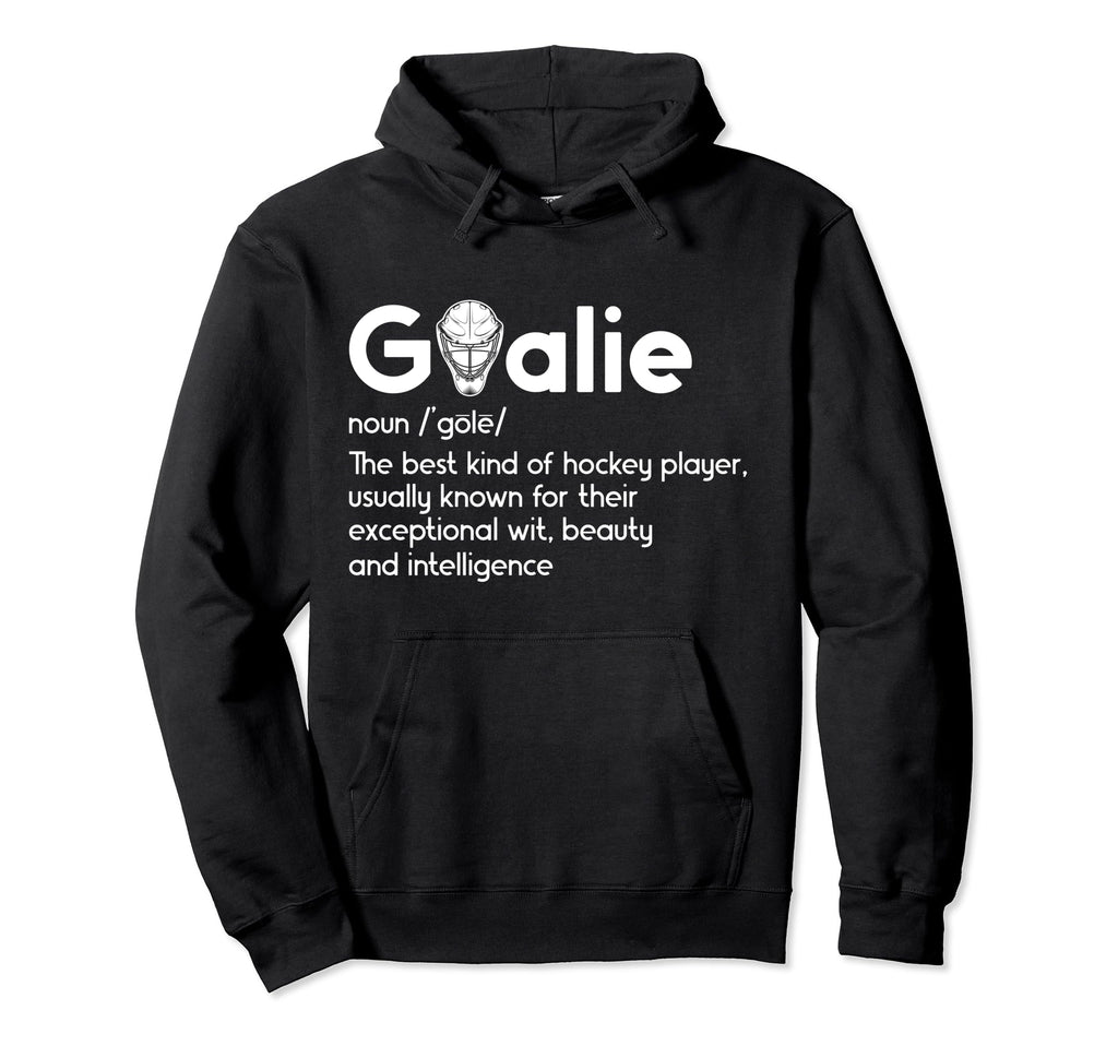 Ice Hockey Goalie Definition Ice Hockey Hoodie - Graphic Print Men Women
