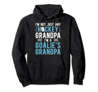 Im Hockey Goalie Grandpa Hockey Hoodie - Minimalist Print Men Women