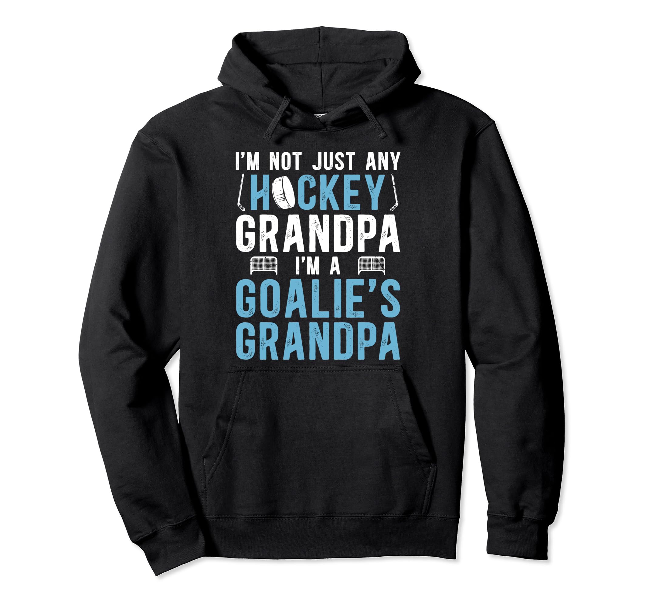 Im Hockey Goalie Grandpa Hockey Hoodie - Minimalist Print Men Women