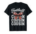 Football Cousin Bow Football Lover T-Shirt - Casual Everyday Wear Unisex