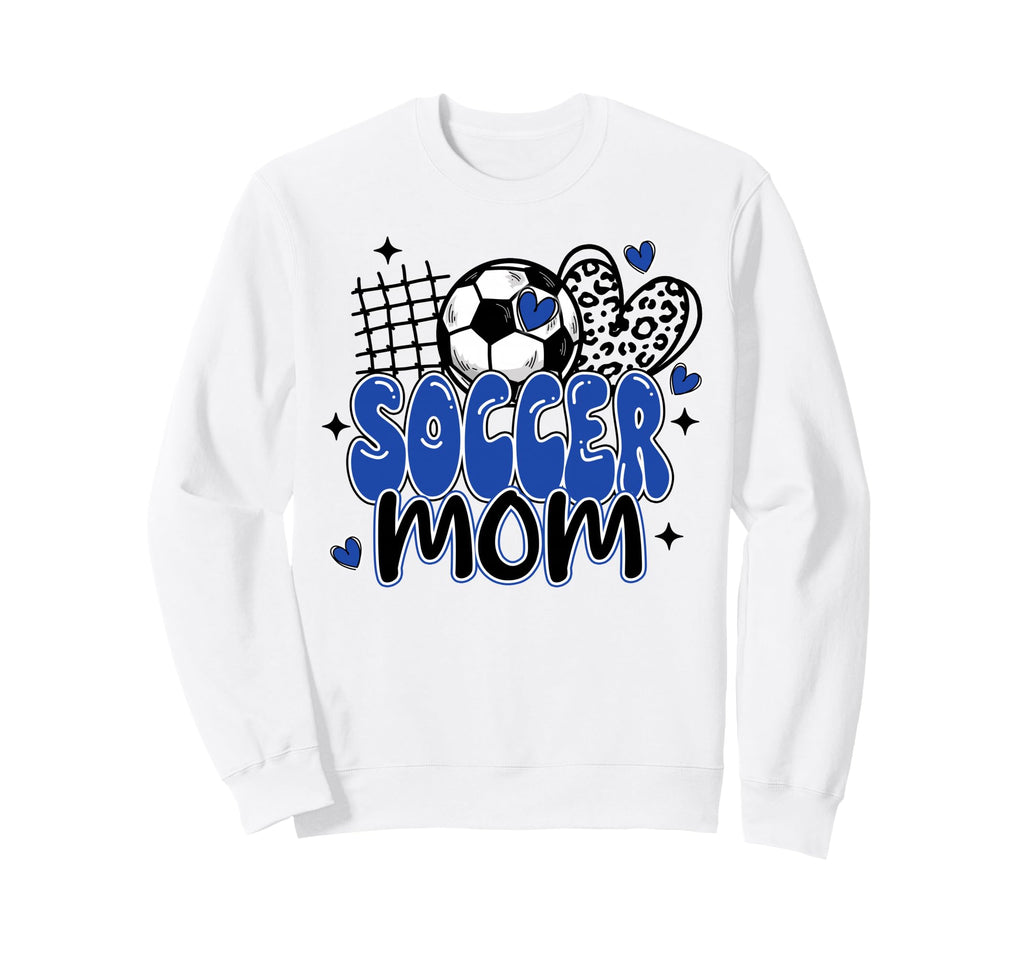 Soccer Mom Leopard Funny Soccer Mama Sweatshirt - Minimalist Print Unisex