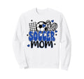 Soccer Mom Leopard Funny Soccer Mama Sweatshirt - Minimalist Print Unisex